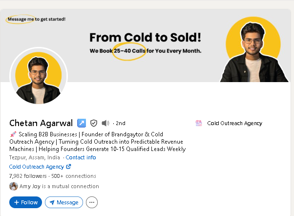 Chetan Agarwal — Founder, Brandgaytor & Cold Outreach Agency